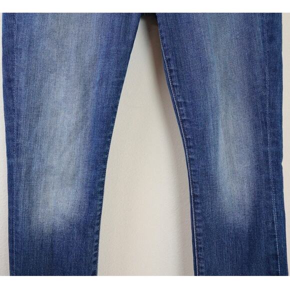 7 For All Mankind Size 26 Gwenevere Skinny Jeans Medium Blue Wash - Picture 6 of 12